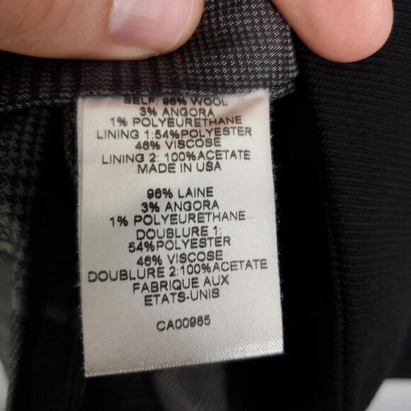 Nanette Lepore Coat Womens Small One Button Tie Waist Belted Thick Collar - Picture 8 of 11